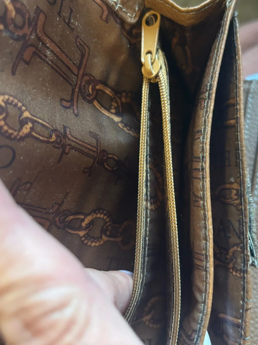 Brown Leather Tignanello Wallet